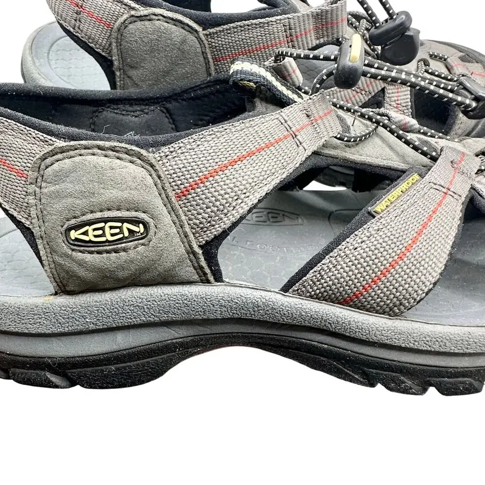 Keen | Men | Venice H2 Red Gray Outdoor Hiking Waterproof Sandals | Size 11